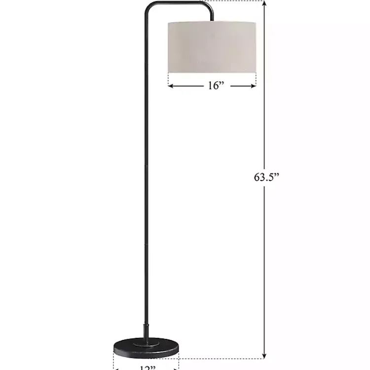 Kirklands Home Floor Lamps|Bronze Metal Puck Floor Lamp Brown