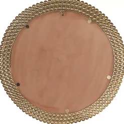 Kirklands Home Decorative Mirrors|Metal Tiered Bead Frame Wall Mirror Bronze