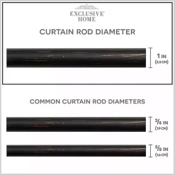 Kirklands Home Curtain Rods & Hardware|Bronze Stacked Cylinder Curtain Rod, 120 in.