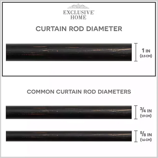 Kirklands Home Curtain Rods & Hardware|Bronze Stacked Cylinder Curtain Rod, 120 in.