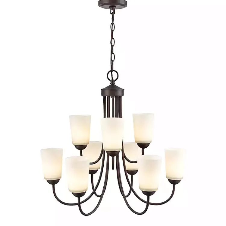Kirklands Home Chandeliers & Pendant Lighting|Bronze Traditional 9-Light Chandelier