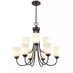 Kirklands Home Chandeliers & Pendant Lighting|Bronze Traditional 9-Light Chandelier