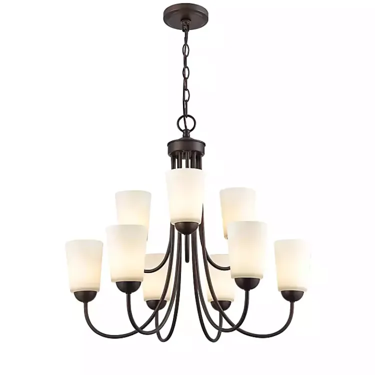 Kirklands Home Chandeliers & Pendant Lighting|Bronze Traditional 9-Light Chandelier