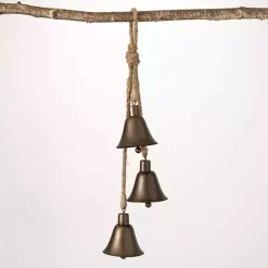 New Bronze Trio Hanging Christmas Bells Christmas Decorations