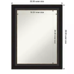 Kirklands Home Framed Mirrors|Bronze Trio Oil Rubbed Decorative Framed Mirror