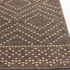 Kirklands Home Outdoor Rugs|Adelaide Diamond Outdoor Area Rug, 5x7 Brown