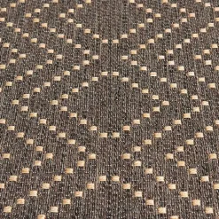 Kirklands Home Outdoor Rugs|Adelaide Diamond Outdoor Area Rug, 5x7 Brown