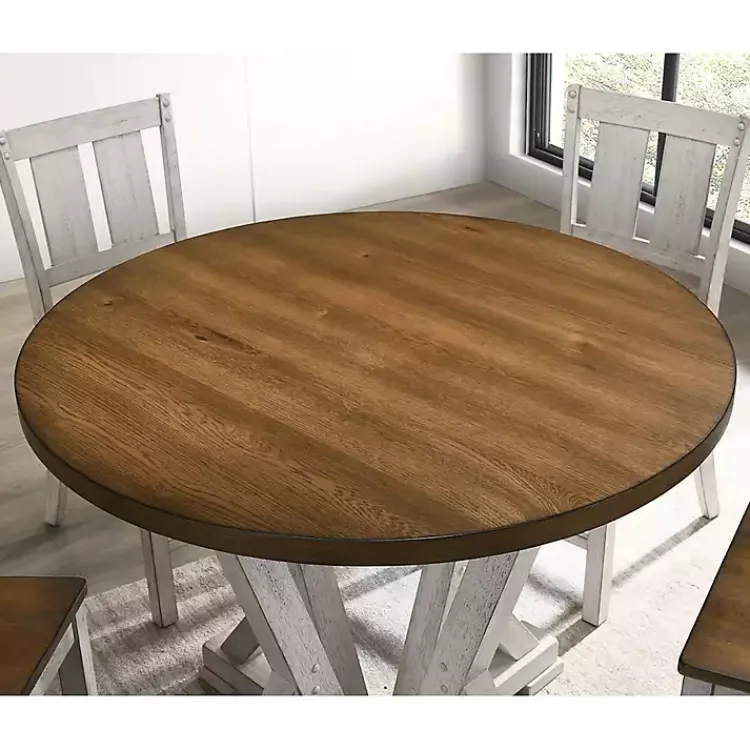 Kirklands Home Dining Tables|Brown and Antique White Wood Counter Table