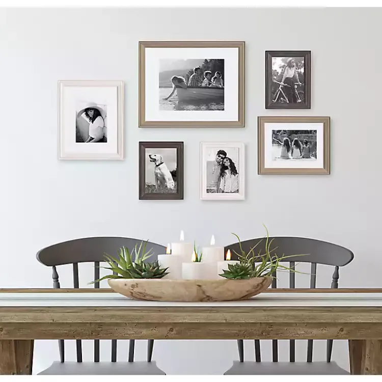 Kirklands Home Gallery Wall Frames|Brown and Gray 6-pc. Gallery Wall Frame Set