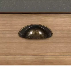 Kirklands Home Console Tables|Brown and Gray Wood 2-Drawer Console Table