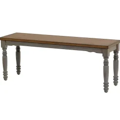 Kirklands Home Dining Chairs|and Gray Wooden Dining Bench Brown