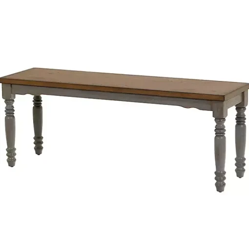 Kirklands Home Dining Chairs|and Gray Wooden Dining Bench Brown