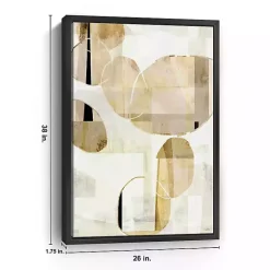 Kirklands Home Canvas Art|Brown and Tan Shapes Framed Canvas Art Print