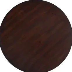 Kirklands Home Dining Tables|Brown and White Round Wooden Dining Table
