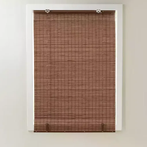 Kirklands Home Curtains & Drapes|Bamboo Light Filtering Roman Shade, 29 in. Brown