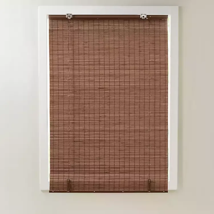 Kirklands Home Curtains & Drapes|Bamboo Light Filtering Roman Shade, 29 in. Brown