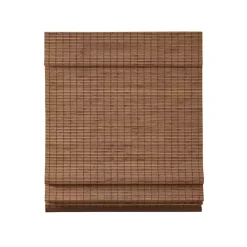Kirklands Home Curtains & Drapes|Bamboo Light Filtering Roman Shade, 31 in. Brown