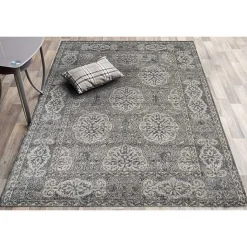 Kirklands Home Area Rugs|Bordered Pattern Area Rug, 4x6 Brown
