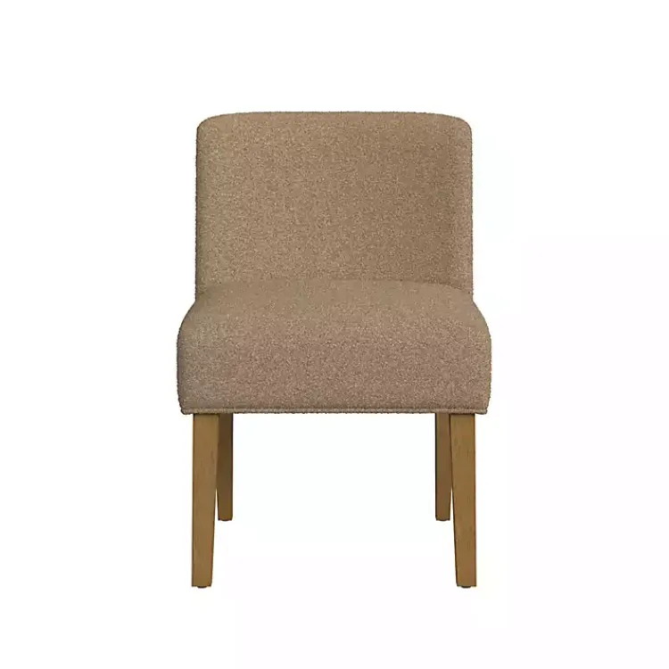 Kirklands Home Dining Chairs|Boucle Upholstered Dining Chair Brown