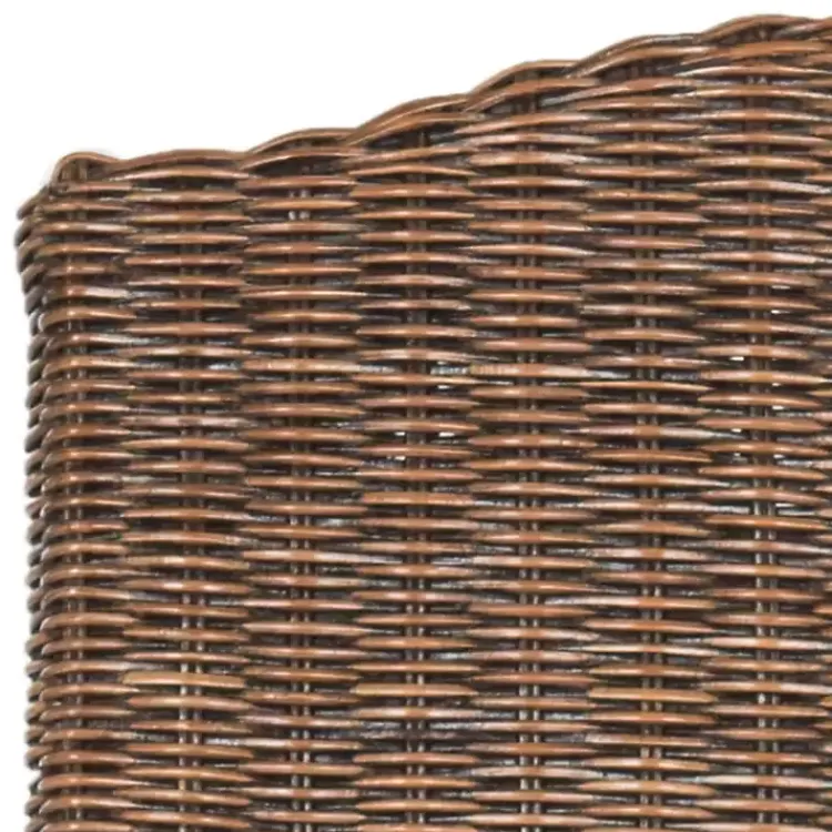 Kirklands Home Dining Chairs|Camelback Wicker Dining Chairs, Set of 2 Brown