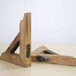 Kirklands Home Shelves|Brown Corbel Shelf Brackets, Set of 2