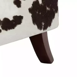 Kirklands Home Accent Chairs|Brown Cow Print Upholstered Accent Chair