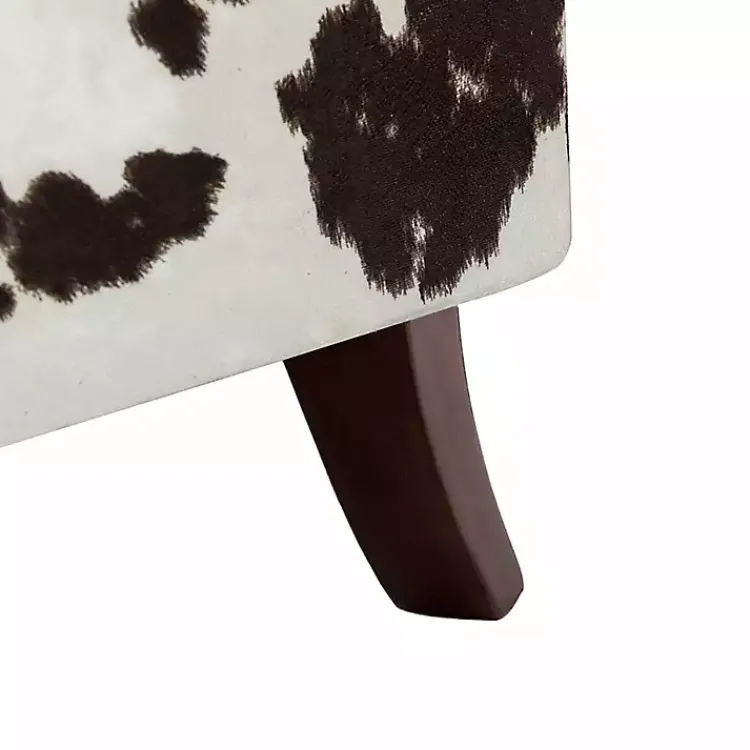 Kirklands Home Accent Chairs|Brown Cow Print Upholstered Accent Chair