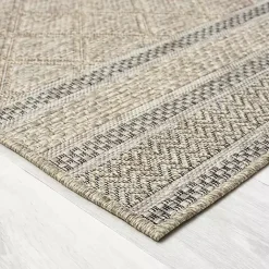 Kirklands Home Outdoor Rugs|Diamond Lattice Indoor/Outdoor Rug, 8x10 Brown