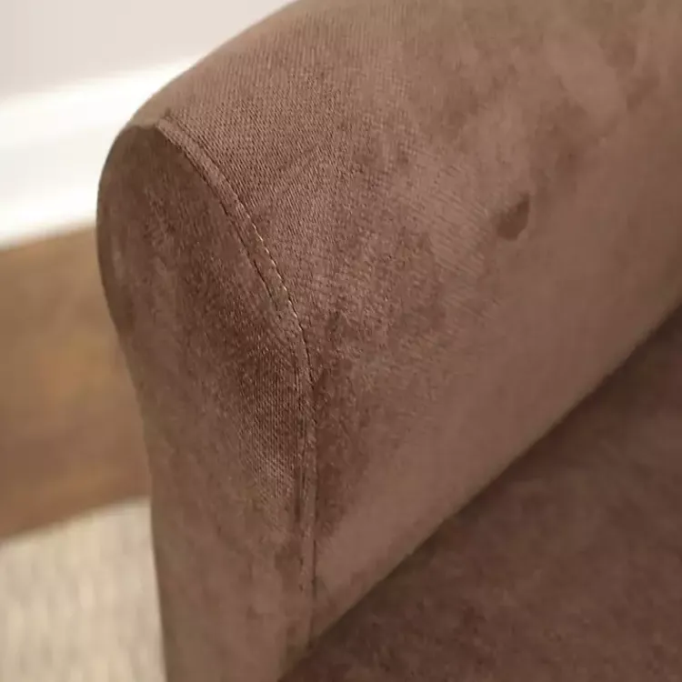 Kirklands Home Accent Chairs|Ellen Rolled Arms Accent Chair Brown