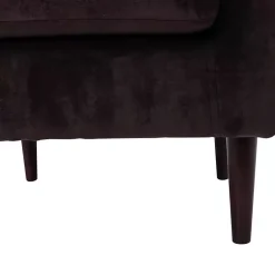 Kirklands Home Accent Chairs|Ellen Rolled Arms Accent Chair Brown