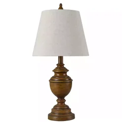 Kirklands Home Table Lamps|Brown Farmhouse Accent Table Lamp Tan