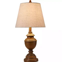Kirklands Home Table Lamps|Brown Farmhouse Accent Table Lamp Tan
