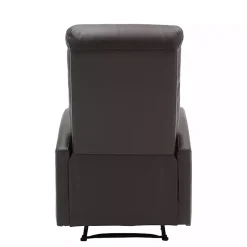 Kirklands Home Accent Chairs|Faux Leather Dormi Recliner Brown