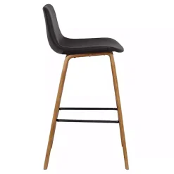 Kirklands Home Bar Stools & Counter Height Stools|Faux Leather Maddie Bar Stool Brown