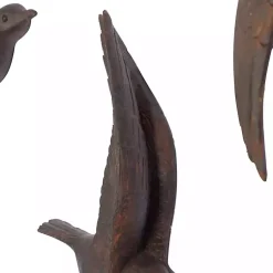 Kirklands Home Wall Plaques|Flying Birds Wall Sculptures, Set of 3 Brown