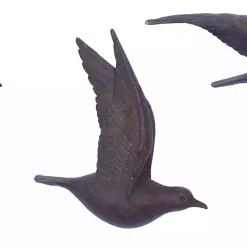 Kirklands Home Wall Plaques|Flying Birds Wall Sculptures, Set of 3 Brown