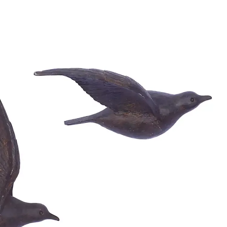 Kirklands Home Wall Plaques|Flying Birds Wall Sculptures, Set of 3 Brown