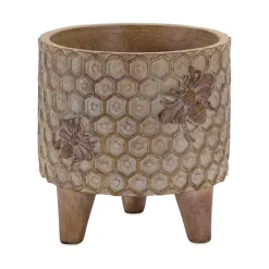 Kirklands Home Planters|Honeycomb Planters, Set of 2 Brown