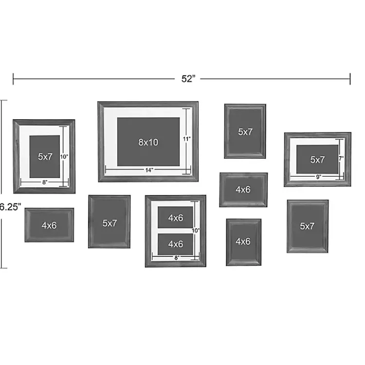Kirklands Home Gallery Wall Frames|Brown Hues 10-pc. Gallery Wall Picture Frame Set