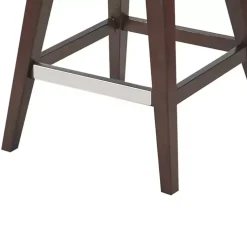 Kirklands Home Bar Stools & Counter Height Stools|Ivey High Wingback Swivel Counter Stool Brown