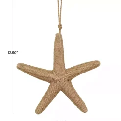 Kirklands Home Wall Plaques|Jute Starfish Wall Plaque Brown