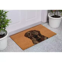 Kirklands Home Doormats|Labrador Doormat Brown