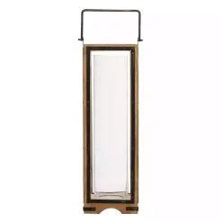 Sale Mango Wood Frame Lantern, 31 in. Lanterns