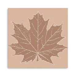 Discount Brown Maple Leaf Giclee Canvas Art Print Fall