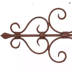 Kirklands Home Wall Plaques|Metal Scroll Panel Wall Plaque Brown