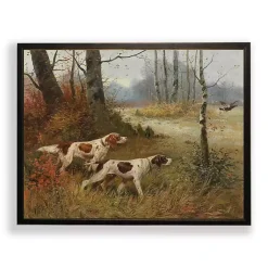 Kirklands Home Framed Art|Brown Pointer Dogs Framed Art Print