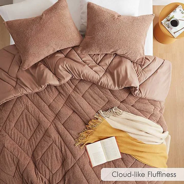 Kirklands Home Comforters|Quilted Teddy 3-pc. Full/Queen Comforter Set Brown