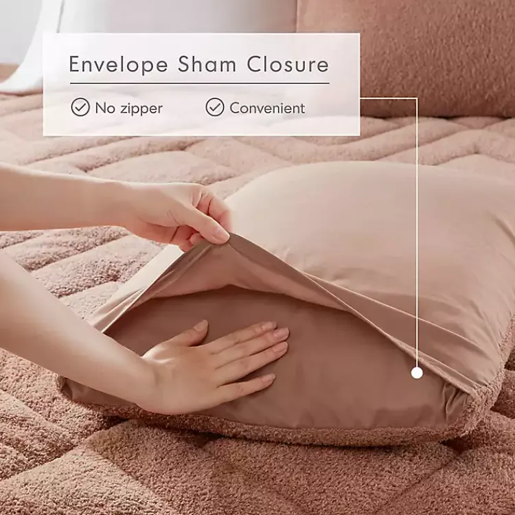 Kirklands Home Comforters|Quilted Teddy 3-pc. Full/Queen Comforter Set Brown