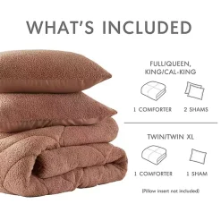 Kirklands Home Comforters|Quilted Teddy 3-pc. Full/Queen Comforter Set Brown