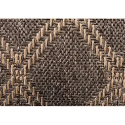 Kirklands Home Outdoor Rugs|Santorini Trellis Outdoor Area Rug, 6x9 Brown